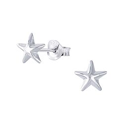 
Wholesale 925 Silver Lucky Star Oxidized Stud Earrings