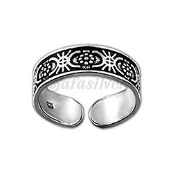 Wholesale 925 Silver Oxidized Adjustable Designer Toe Ring
