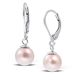 Wholesale 925 Sterling Silver Rosaline Dangle Pearl Earrings