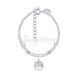 Wholesale 925 Sterling Silver Tree of Life Cubic Zirconia Bracelet