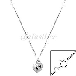 Wholesale 925 Sterling Silver Franco Heart Necklace Chain