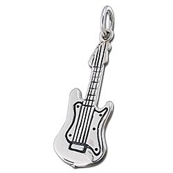 Wholesale 925 Sterling Silver Guitar Charm