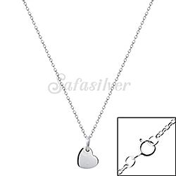 Wholesale 925 Sterling Silver Tiny Heart Necklace Chain