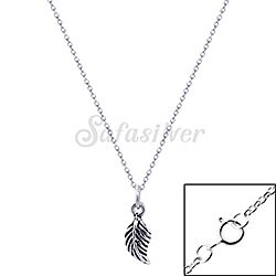 Wholesale 925 Sterling Silver Leaves Necklace Chain