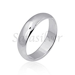 Wholesale 925 Sterling Silver 5mm Band Plain Ring