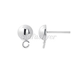 ]]Wholesale 925 Sterling Silver Stud Earring Finding