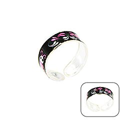 Wholesale 925 Silver Enamel Hand Painted Toe Ring