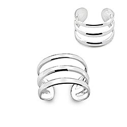 Wholesale 925 Sterling Silver 3 Strife Design Ear Cuff Earrings