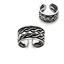 Wholesale 925 Sterling Silver Thread Design Ear Cuff Earrings