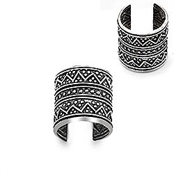Wholesale 925 Sterling Silver Big Bali Ear Cuff Earrings