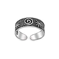 Wholesale 925 Sterling Silver Oxidized Designer Toe Ring