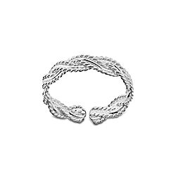 Wholesale Silver Twisted Rope Adjustable Toe Ring