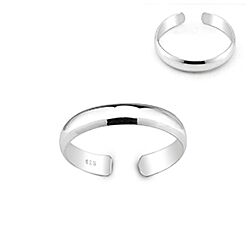 Wholesale Sterling Silver Adjustable Plain Toe Ring