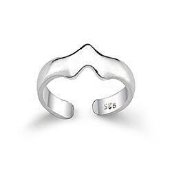 Wholesale Silver Stylish Adjustable Plain Toe Ring