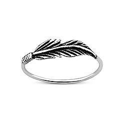 Wholesale 925 Sterling Silver Feather Plain Ring