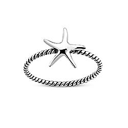 Wholesale 925 Sterling Silver Starfish Plain Ring