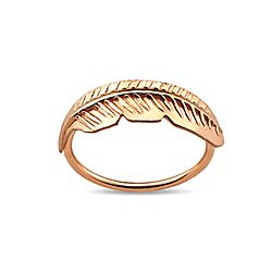 Rose Gold Plated Silver Feather Nose Hoop Ring Wholesale