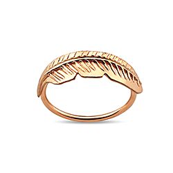 Rose Gold Platted silver Feather Nose Hoops