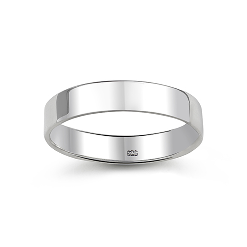 Wholesale 925 Sterling Silver Flat Plain Ring | Safasilver