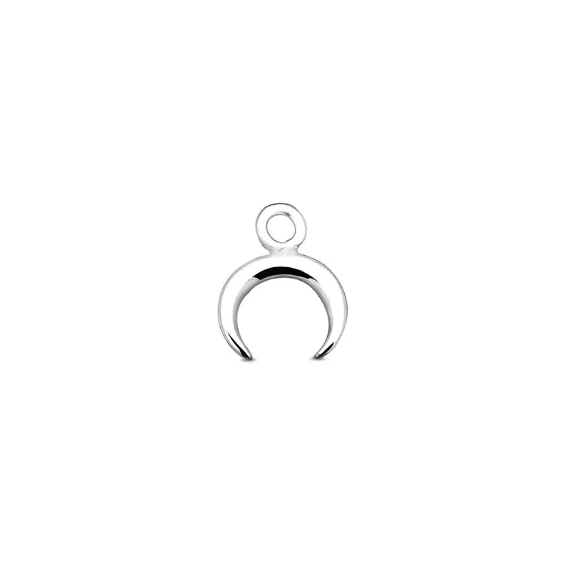 Wholesale Silver Thin Crescent Moon Charms Safasilver