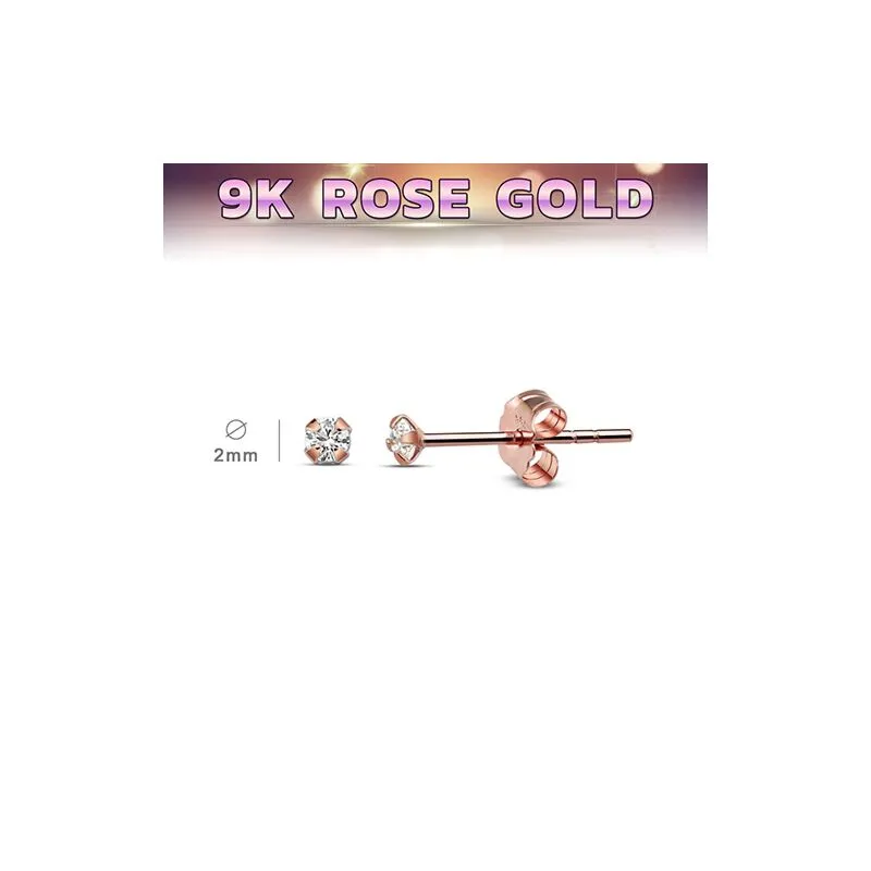 9ct CZ stud earrings 9ct CZ stud earrings