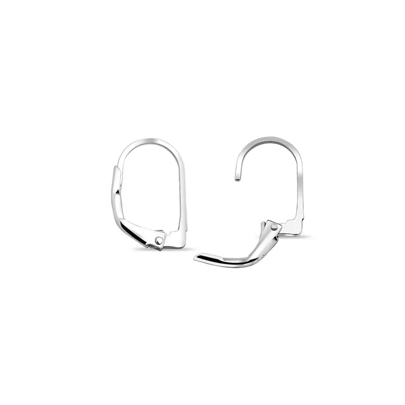 Sterling silver leverback findings top
