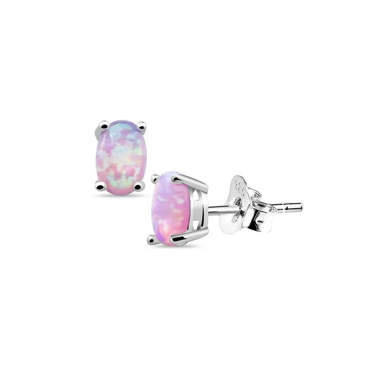 CiNily Created Rainbow Fire Opal Silver Plated Wholesale Fashion Jewelry  for Women Christmas Gift Drop Earrings 1 1/8