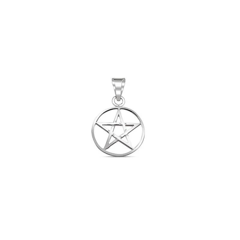 Wholesale Silver Star Design Triple Moon Goddess Plain Pendant
