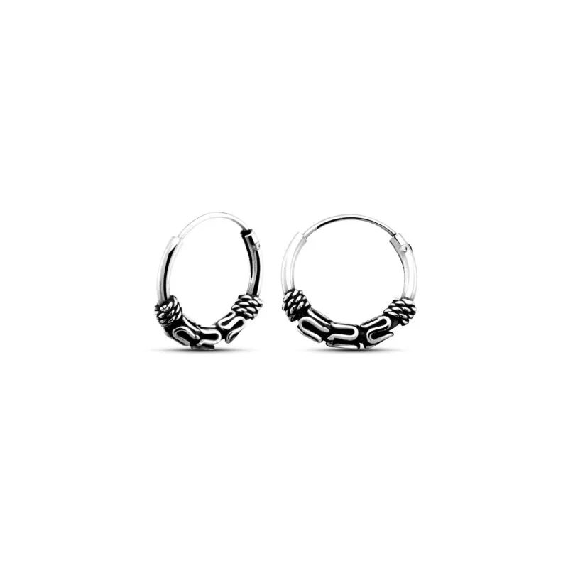 SILVER925 TRIVAL HOOP EARRINGS /シルバー/ピアス