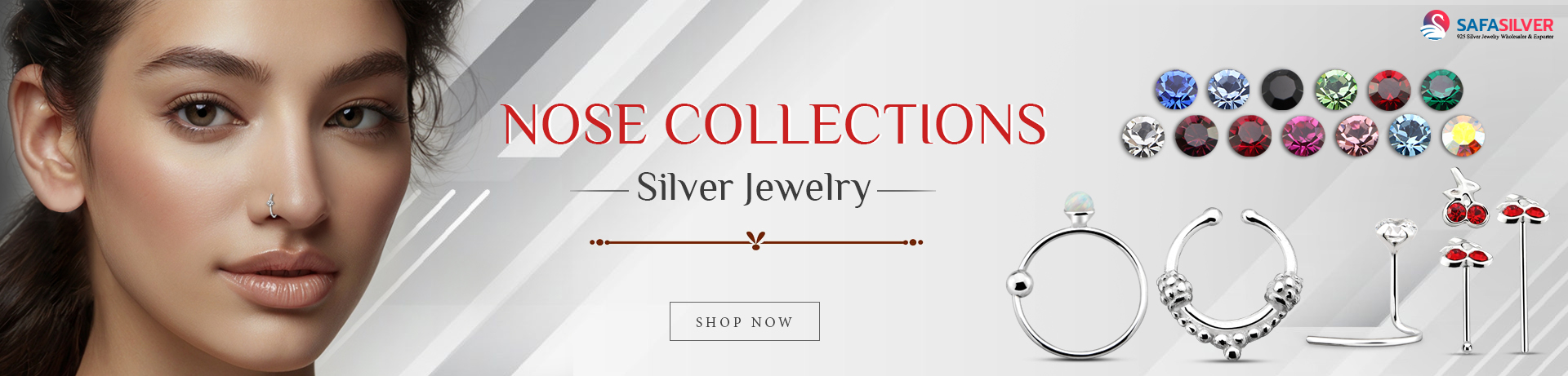 wholesale nose studs safasilver.com