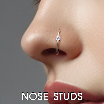 Wholesale silver nose studs
