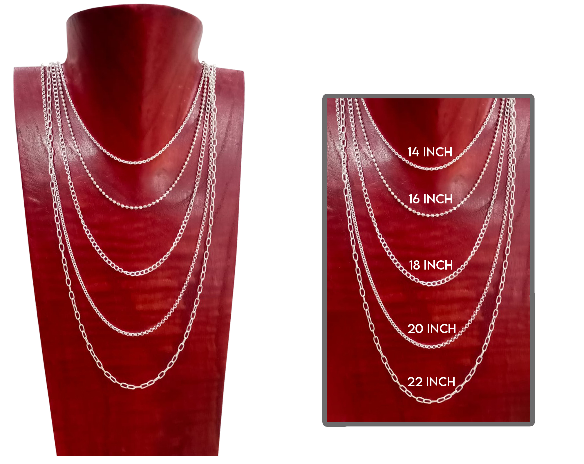 Necklace Pendant Size Guide - Icecartel